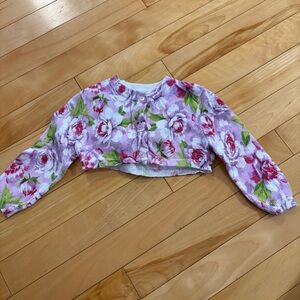 Pippa & Jolie cropped sweater floral baby spring 24 months